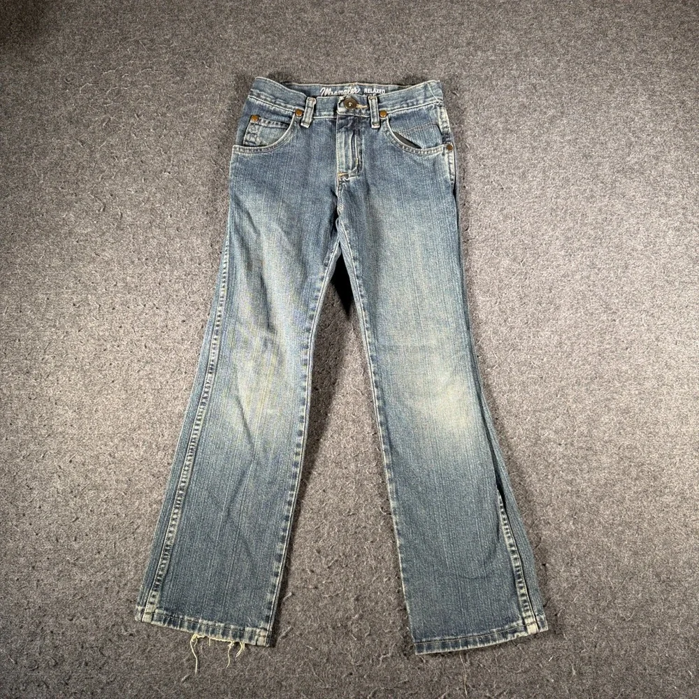 Wrangler Retro Relaxed Straight Jeans Boys Size 10 Slim Blue Denim BRT30RR